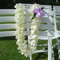White Orchid Double Lei