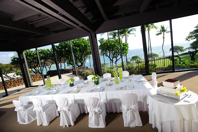 ハワイ島でのレセプション マウナケア ビーチ ホテル