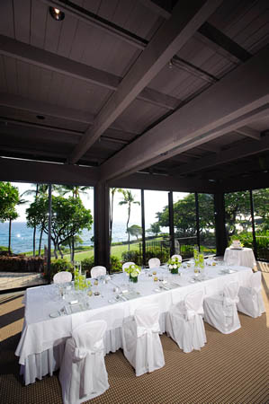 ハワイ島でのレセプション マウナケア ビーチ ホテル