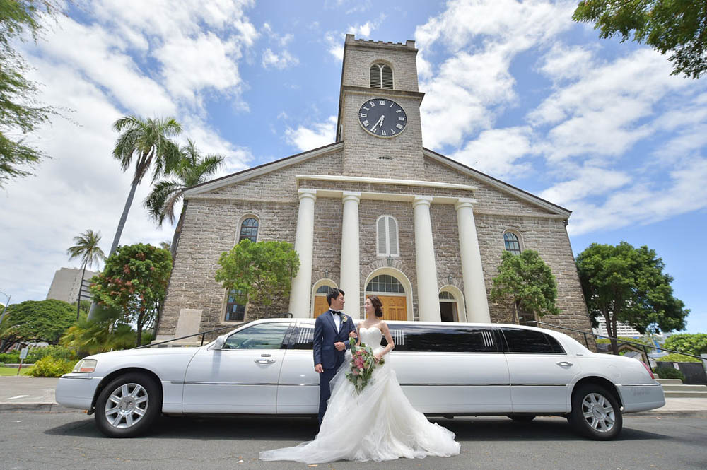 カワイアハオ教会のハワイ ウェディング ハワイ挙式